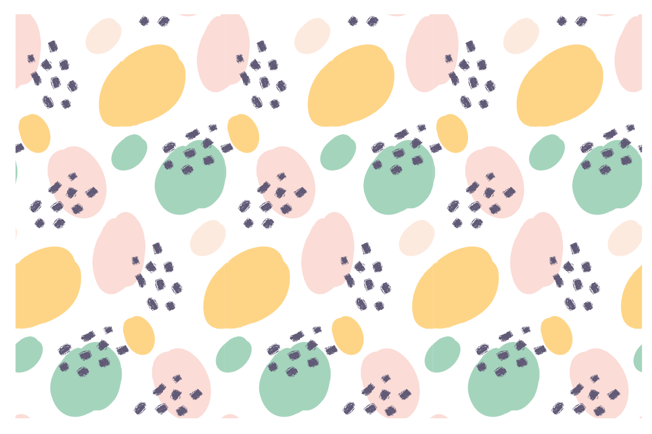 Mantel individual elegante Pastel formas de vinilo pared - TenVinilo