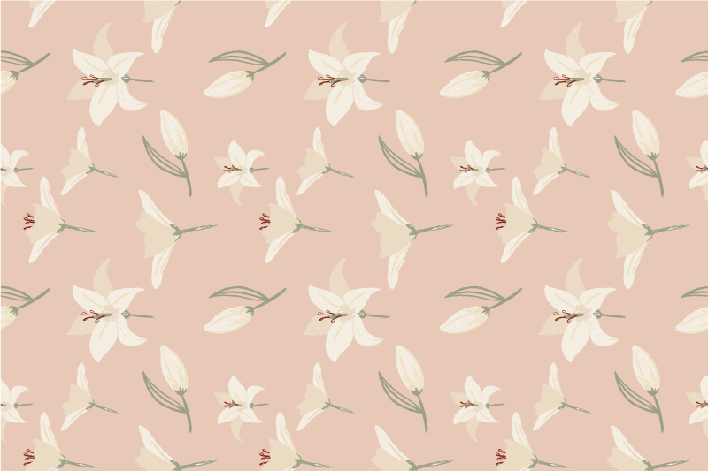 Individual de mesa navideño lino floral - TenVinilo