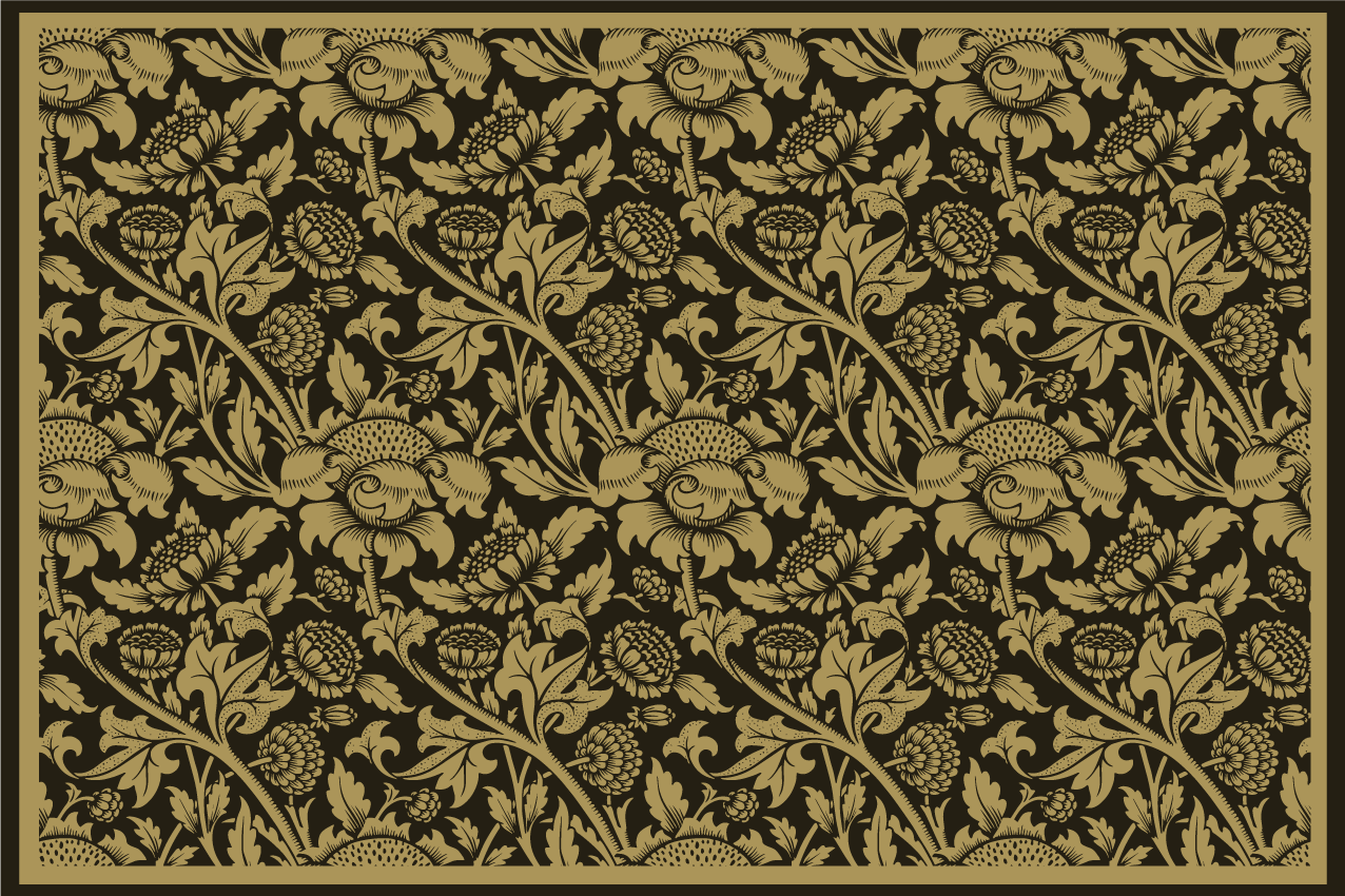 Mantel individual elegante elegancia botánica - TenVinilo