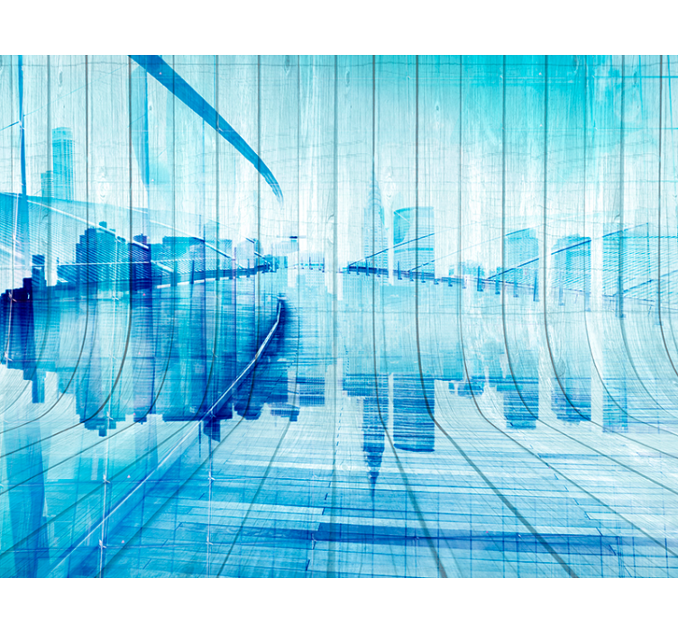 Fotomural textura tablones patrón ciudad - TenVinilo