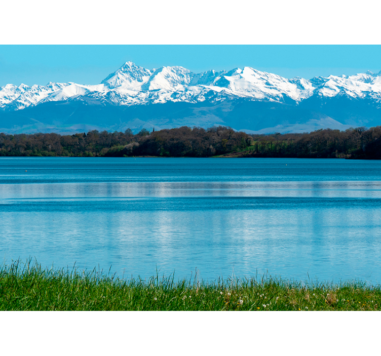 Fotomural de montañas lago en Pirineos - TenVinilo
