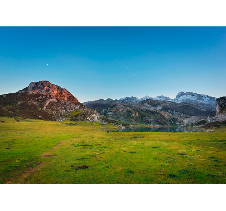 Fotomural montaña Picos de Europa atardecer - TenVinilo
