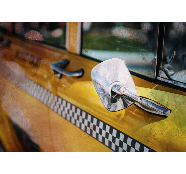 Mural new york taxi amarillo icónico - TenVinilo