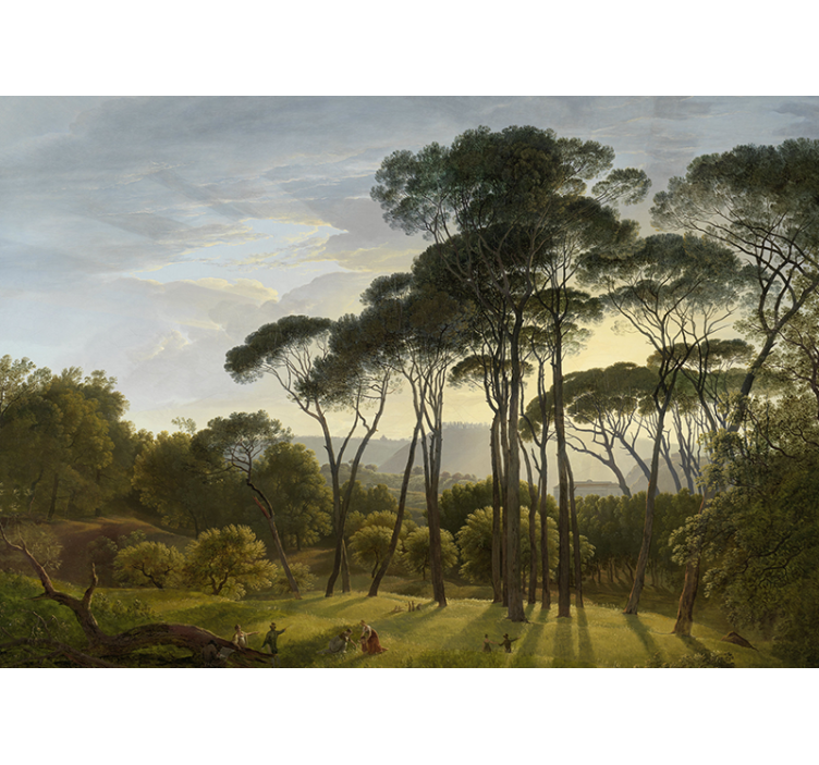 Fotomural de bosque Paisaje de bosque italiano - TenVinilo