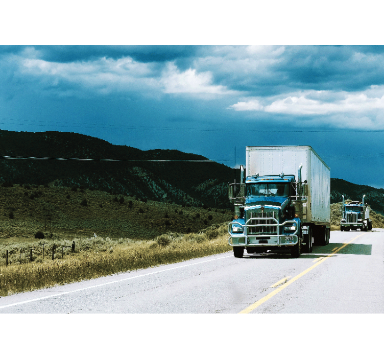 Fotomural de paisaje Camión en hermosos paisajes - TenVinilo