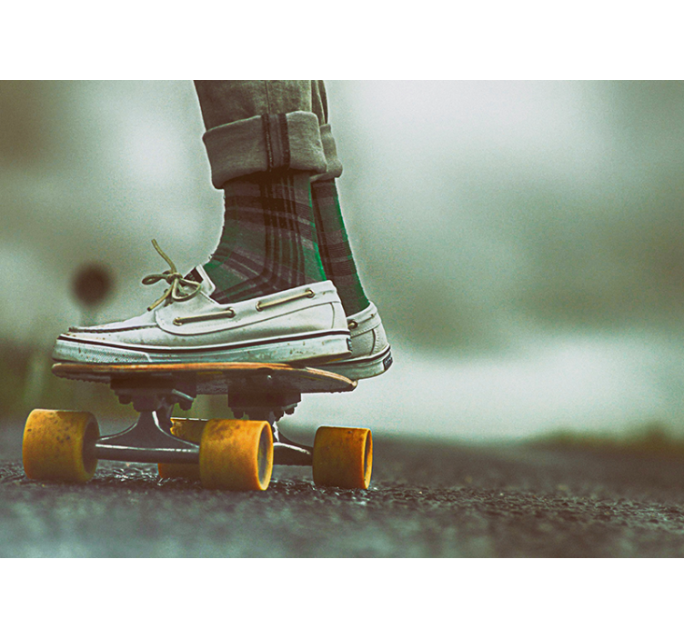 Mural graffiti estilo de patineta genial - TenVinilo