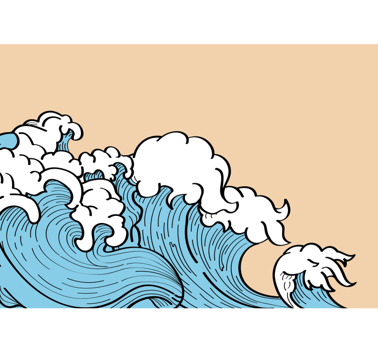 Fotomural retro Ola pop estética de los 70 - TenVinilo