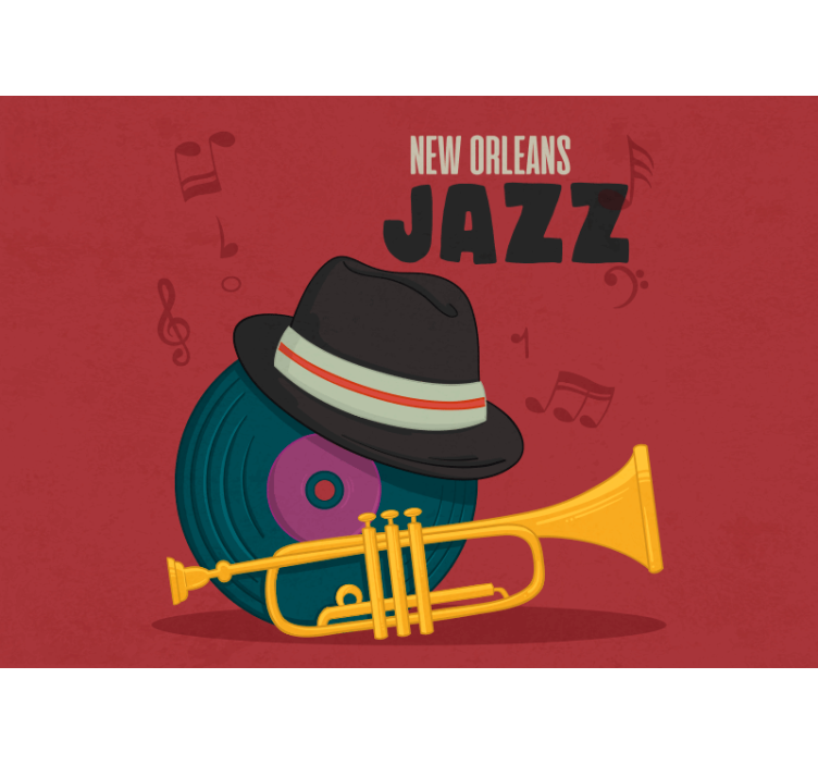 Fotomural musical Jazz de nueva orleans - TenVinilo
