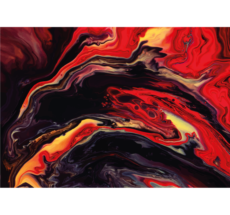 Mural abstracto con patrones giratorios dinámicos - TenVinilo