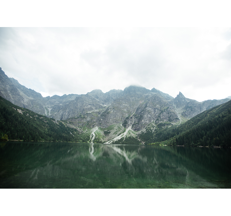 Mural de paisajes reflejo de montañas magnífico - TenVinilo