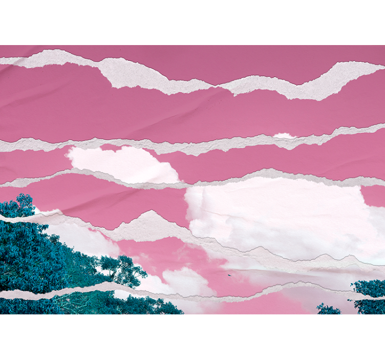 Mural para salón Imagen abstracta en estilo de papel rasgado - TenVinilo