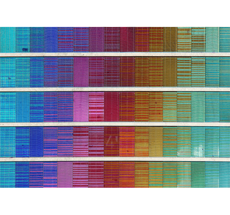 Mural abstracto arreglo de espectro de color - TenVinilo