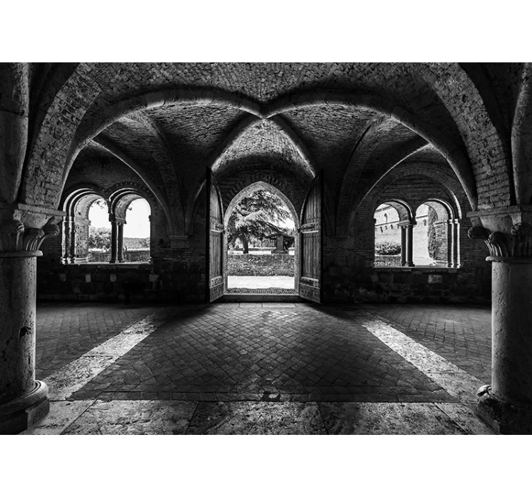 Fotomural 3D Ilusión óptica de pared de ladrillo - TenVinilo