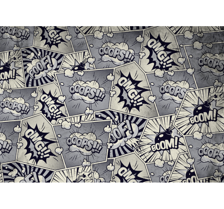 Fotomural retro Diseños de cómic pop - TenVinilo