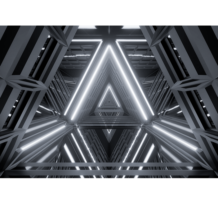 Fotomural moderno Túnel futurista 3d - TenVinilo