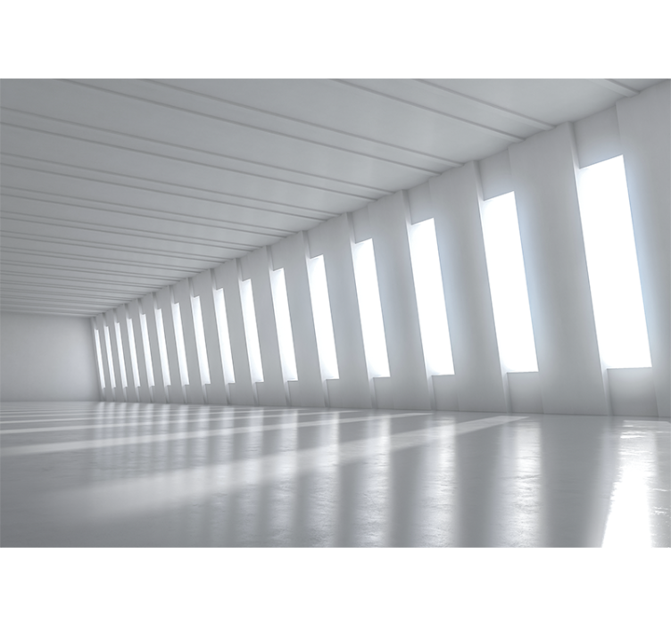 Fotomural 3d espacio brillante minimalista - TenVinilo