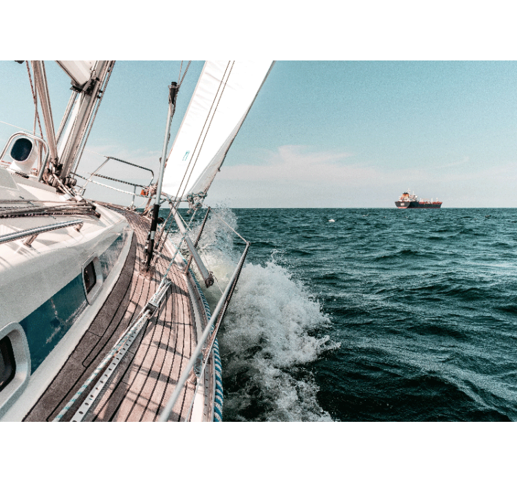 Mural de mar aventura en velero - TenVinilo