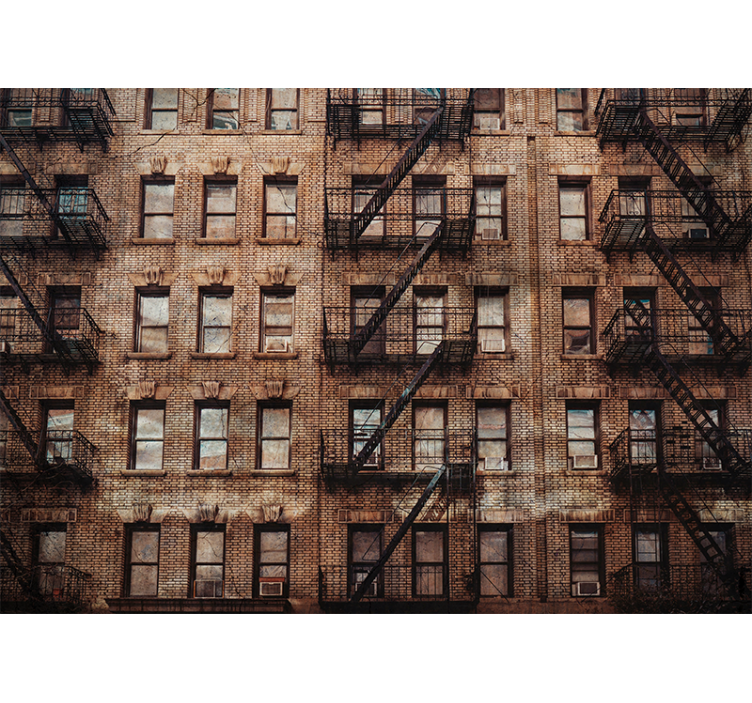Fotomural moderno Casas temáticas industriales - TenVinilo