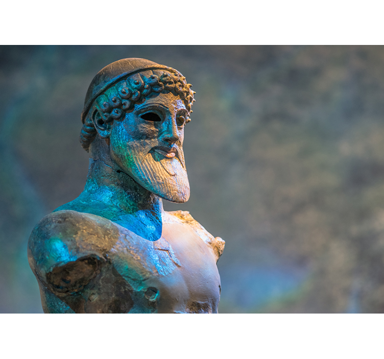 Mural arte clásico escultura de busto antiguo - TenVinilo