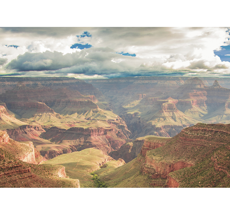Fotomural paisaje Gran Cañón con nubes - TenVinilo