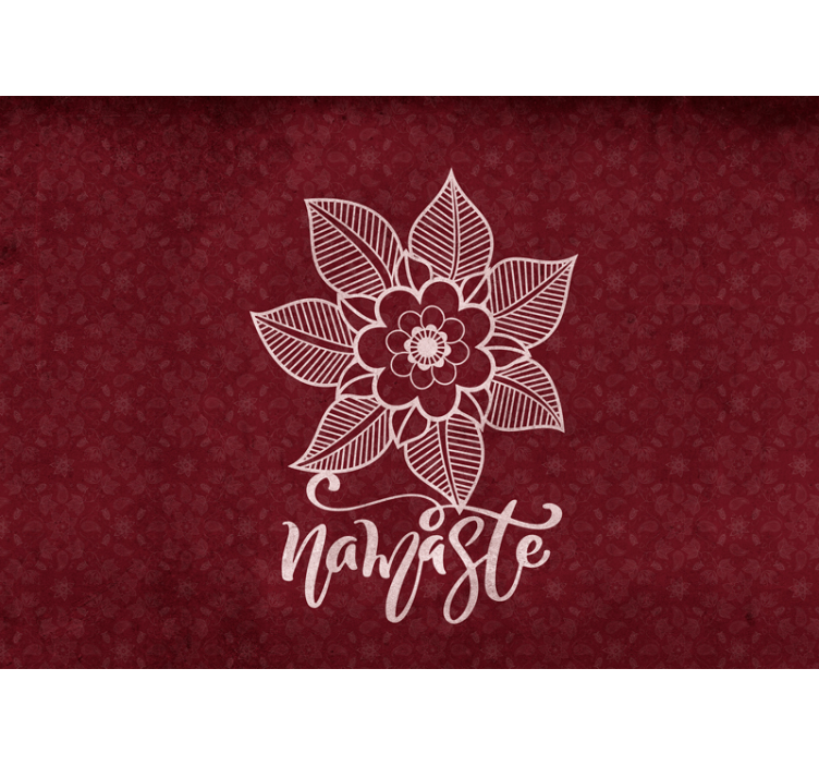 Fotomural flores hermosas estilo paisley - TenVinilo