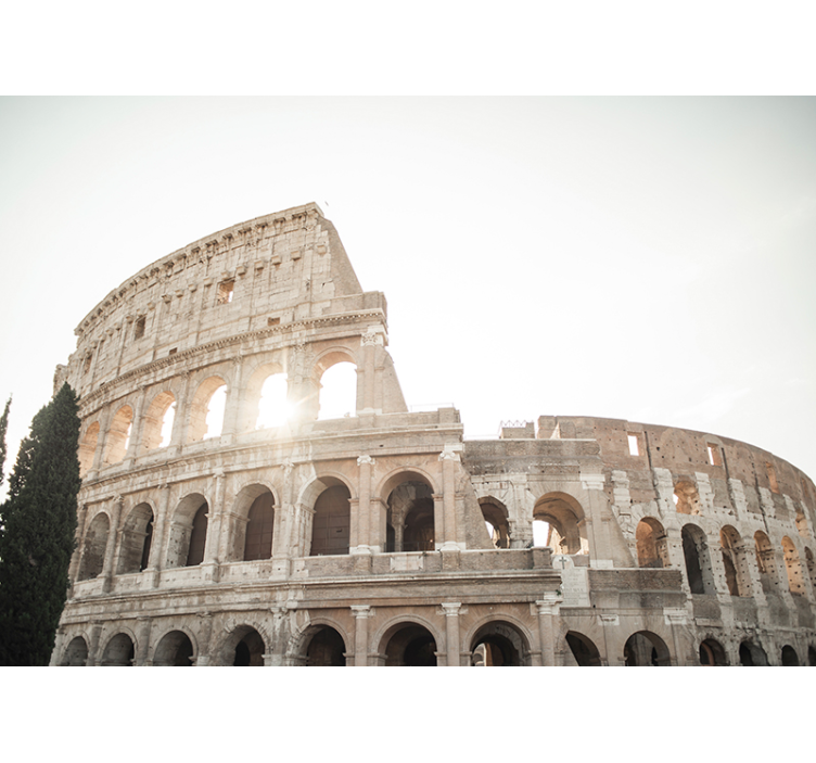 Fotomural ciudades Coliseo con destello - TenVinilo
