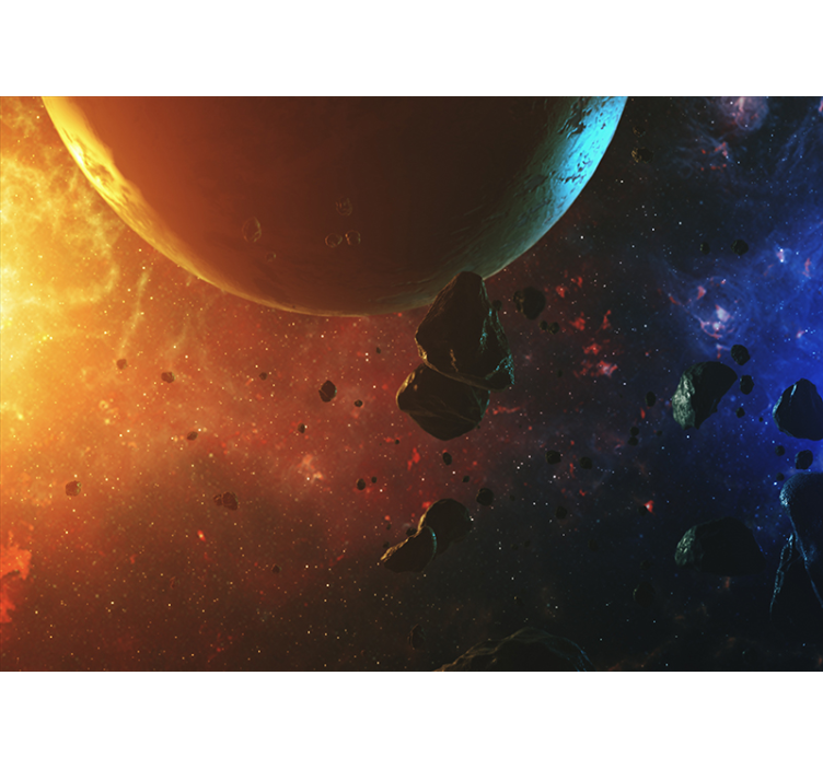 Mural de cascada exhibición de vegetación celestial - TenVinilo