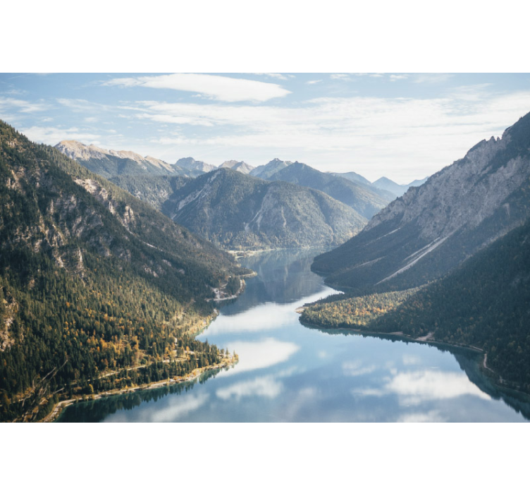 Mural de paisajes majestuosa vista de la montaña - TenVinilo