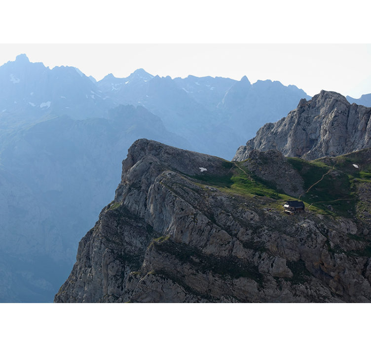 Mural de montañas gran vista de la montaña - TenVinilo