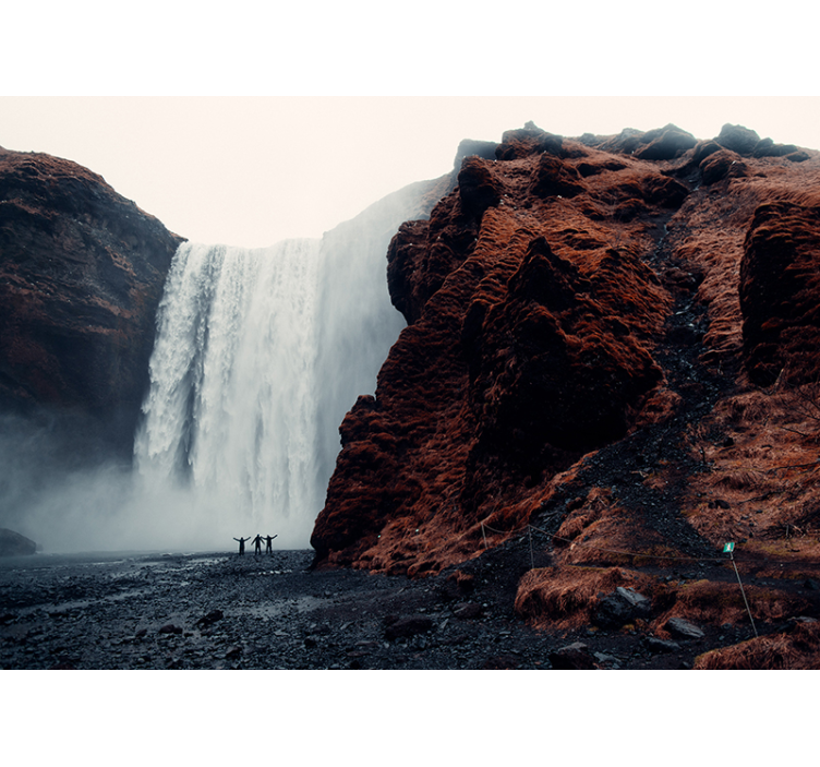 Mural de cascada vista de la gran cascada - TenVinilo