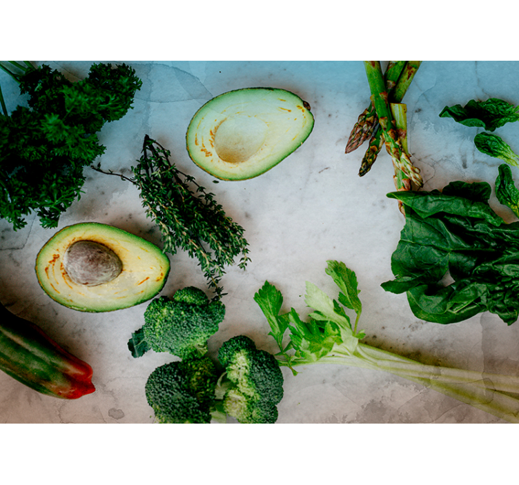 Fotomural cocina aguacate y especias - TenVinilo