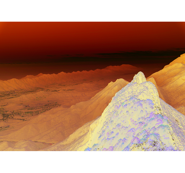 Mural de paisajes vista impresionante de montañas - TenVinilo