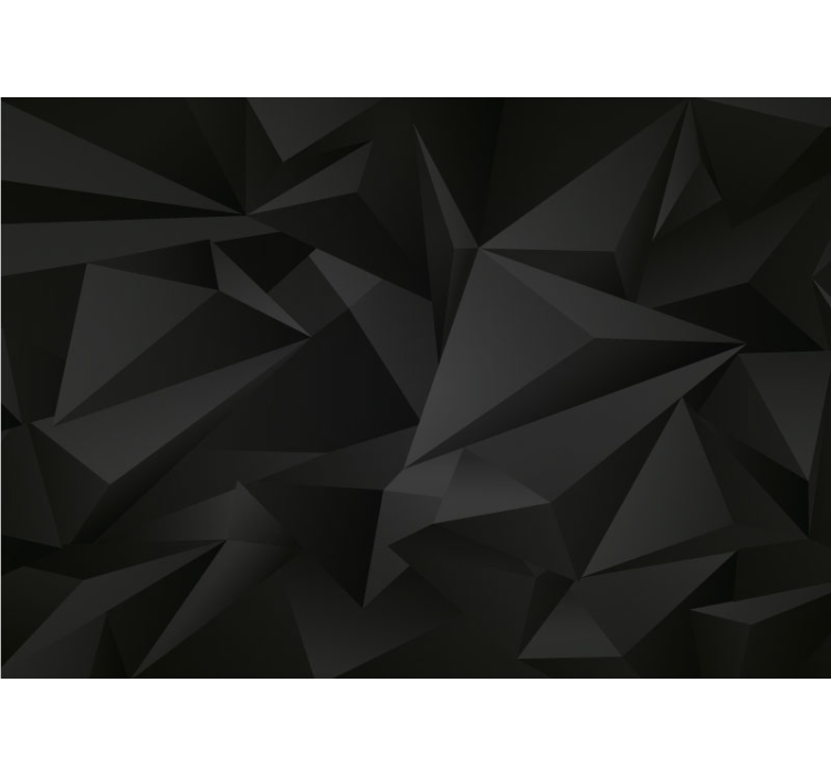Fotomural 3D Poli oscuro geométrico - TenVinilo