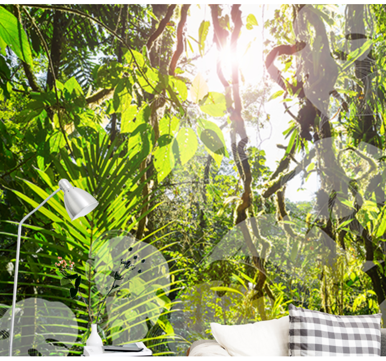 Fotomural de bosque Amazona verde - TenVinilo