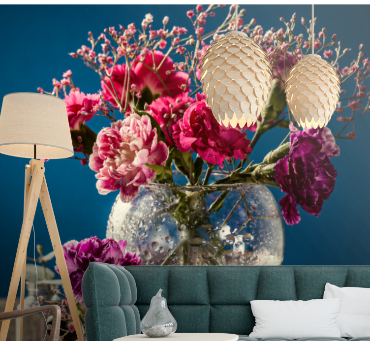 Fotomural flores Clavo en vidrio - TenVinilo