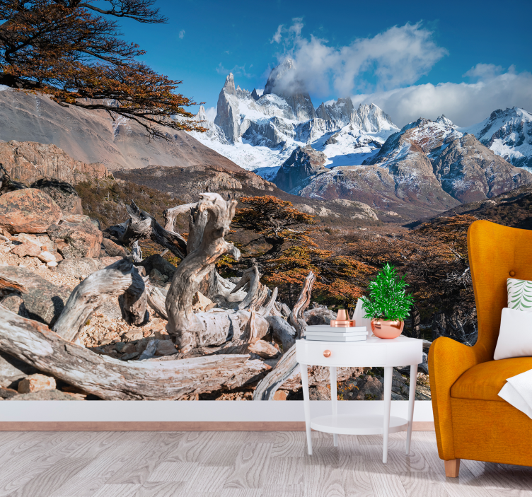 Fotomural naturaleza El chalten en otoño hermoso paisaje - TenVinilo