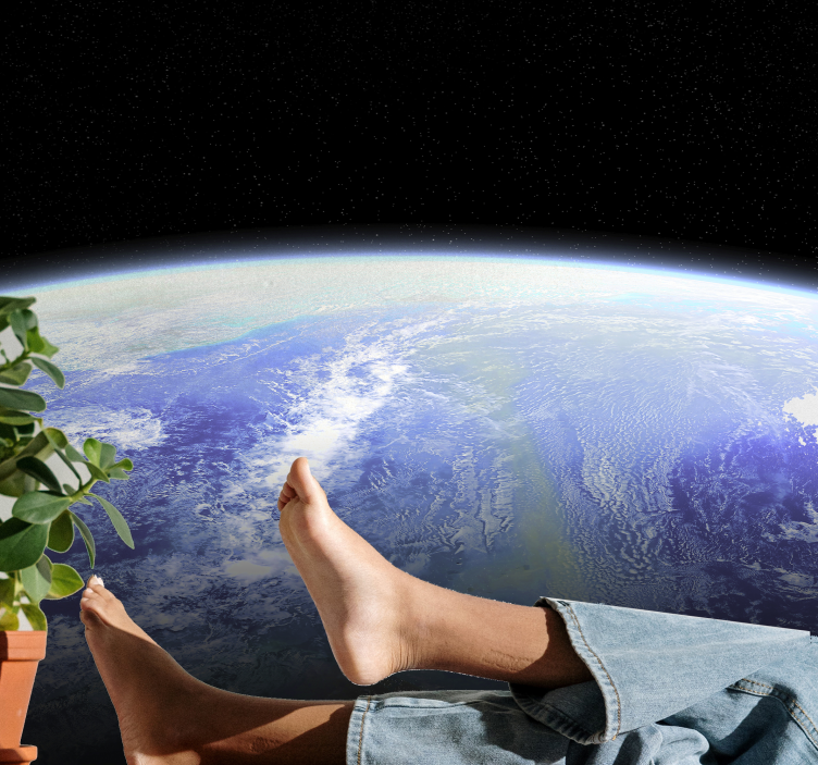 Fotomural de paisaje Imagen satelital de la tierra - TenVinilo