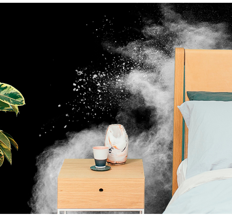 Fotomural habitación matrimonio Explosión de polvo blanco - TenVinilo