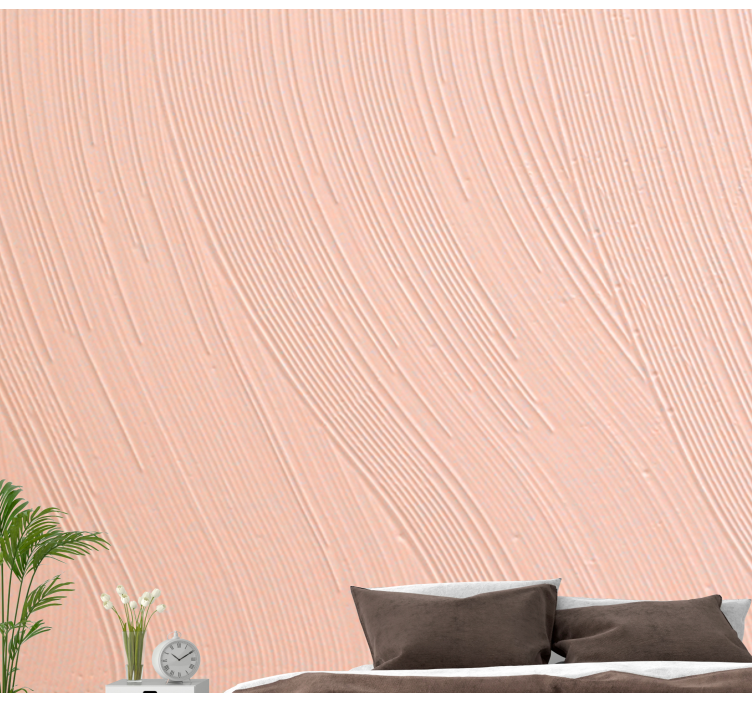 Fotomural habitación matrimonio Pintura de pincel pastel - TenVinilo