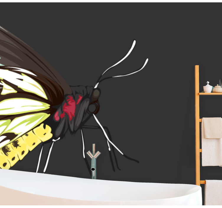 Fotomural animale Mariposa amarilla detallada realista - TenVinilo