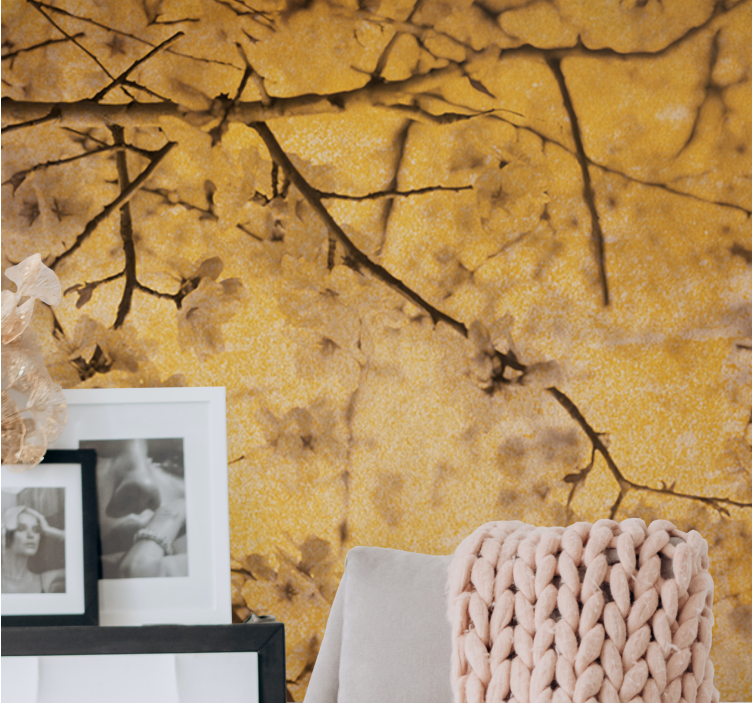 Mural de flores ramas de cerezo - TenVinilo