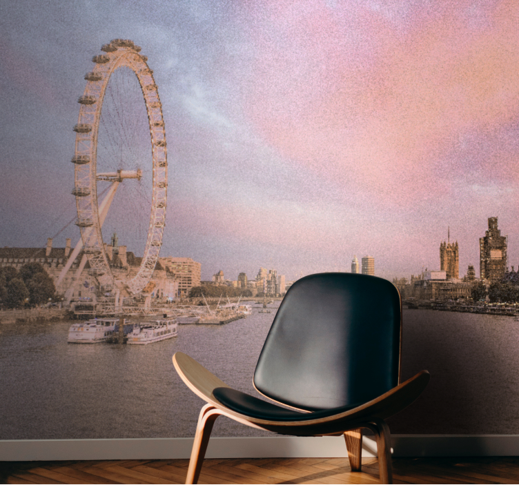 Mural de londres vista del london eye - TenVinilo