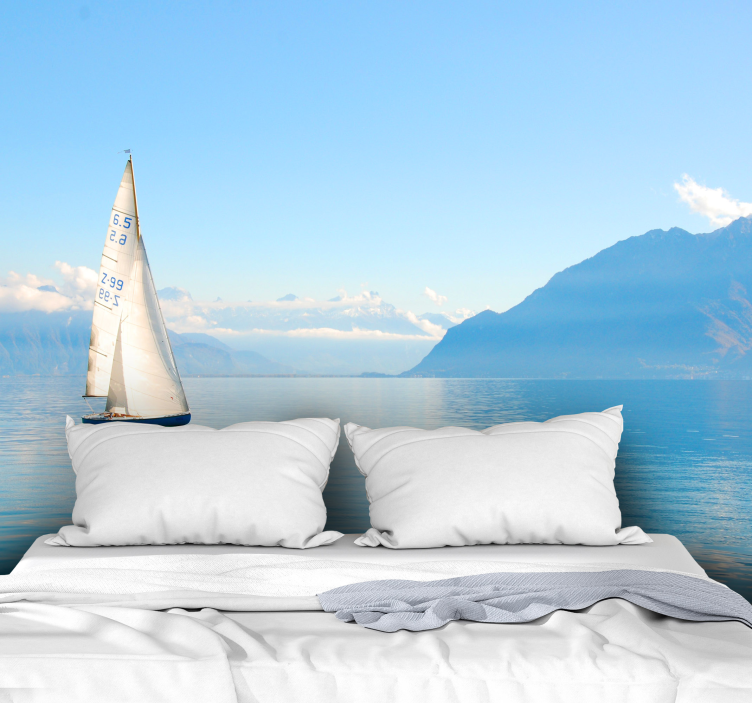 Fotomural mar Océano con veleros - TenVinilo