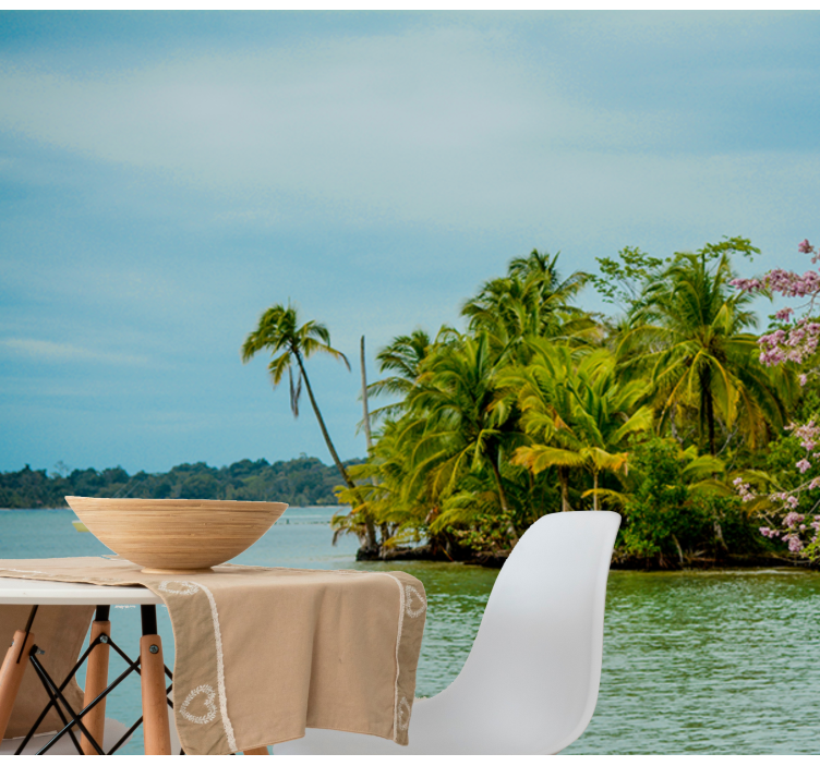 Fotomural mar Playa paradisiaca en colombia - TenVinilo