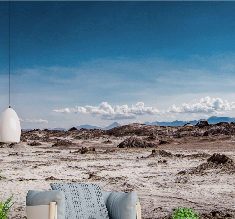 Mural de montañas picos de terreno deslizante - TenVinilo