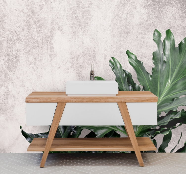 Mural de naturaleza hojas verdes frondosas - TenVinilo