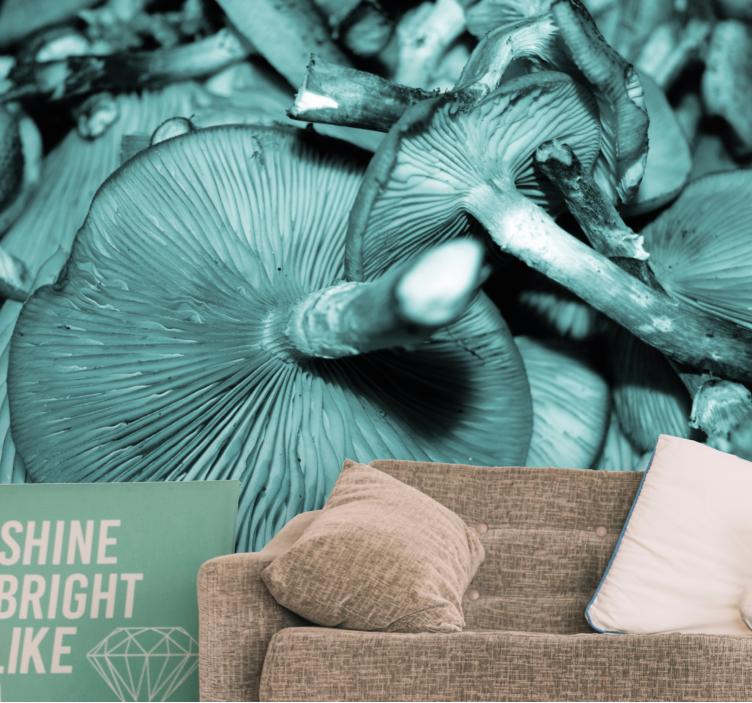 Mural de naturaleza ramo de setas - TenVinilo