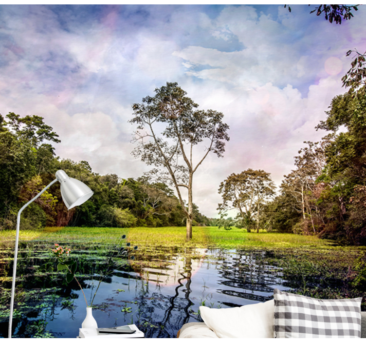 Mural de paisajes escena de naturaleza tranquila - TenVinilo