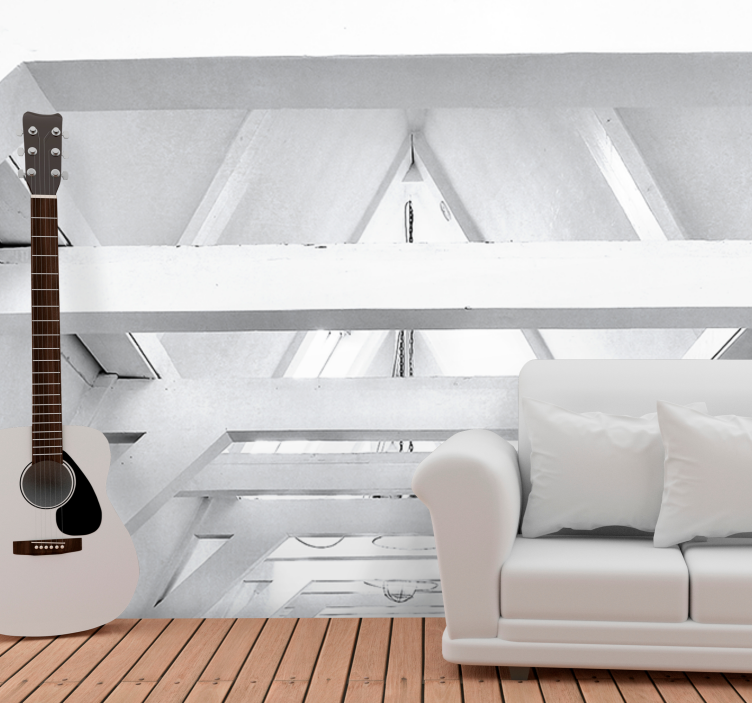 Mural de textura estructura arquitectónica - TenVinilo