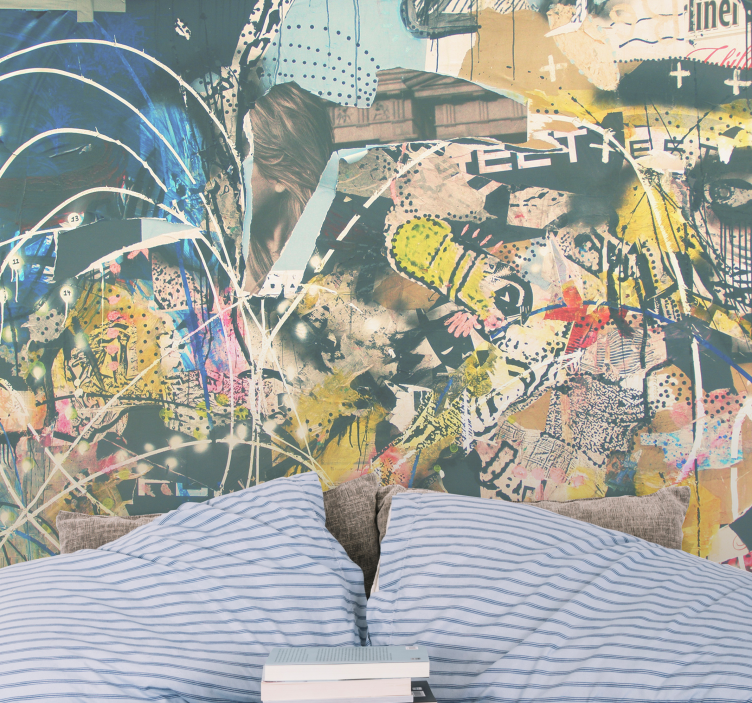 Mural graffiti arte callejero urbano - TenVinilo